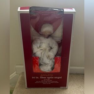 Holiday Living Christmas Fiber Optic Angel Tree Topper Changing Colors with Box